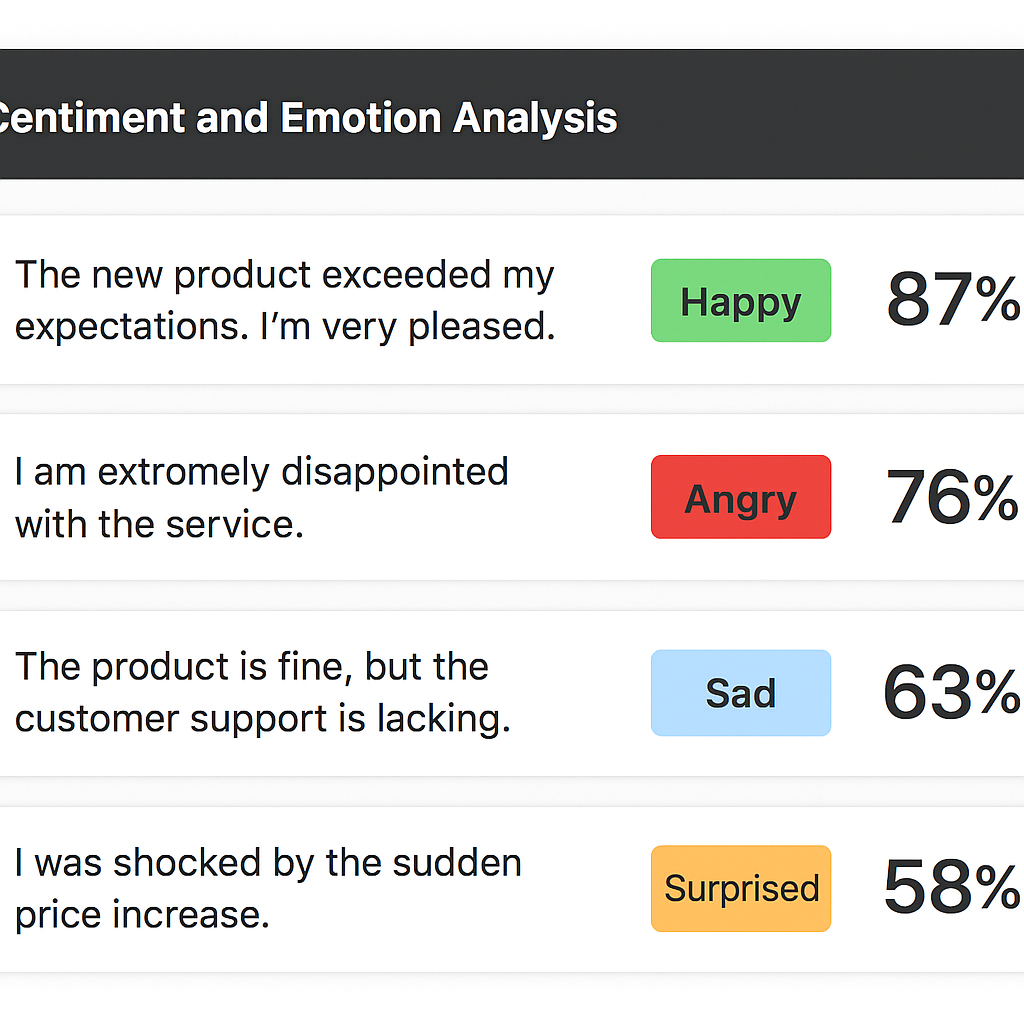Sentiment analysis
